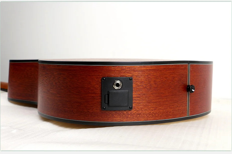 Wholesale  1/2 size travel acoustic electric guitar