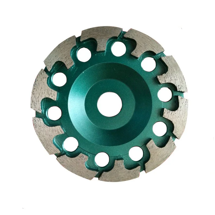 Concrete and Stone Polish Segmented Turbo Double Row Diamond Cup Grinding Wheel