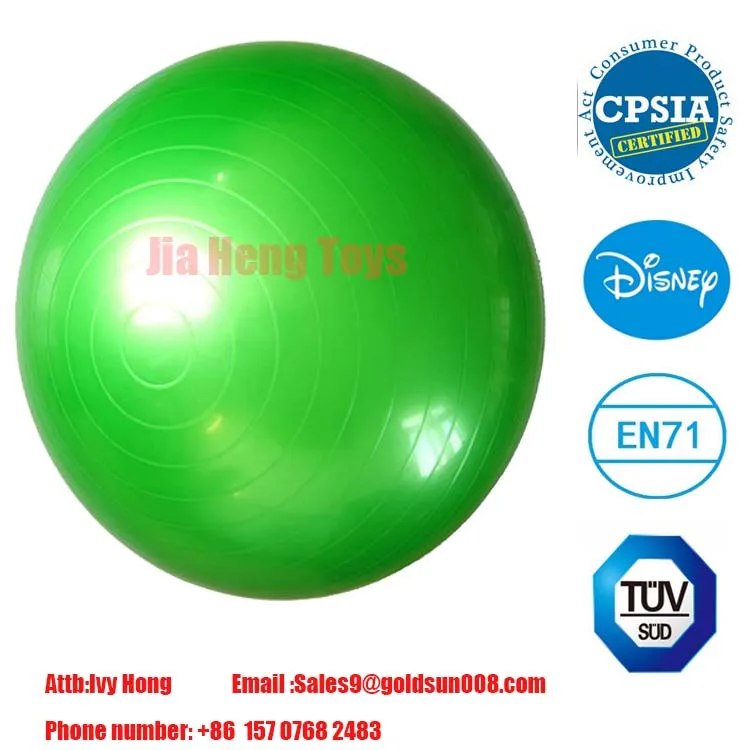 High quality color yoga ball PVC explosion-proof balance exercise ball