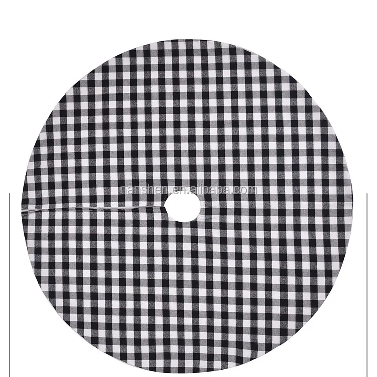 
Gireshome Grey Buffalo Check Plaid with Sherpa Cuff Decoration Christmas Stocking Xmas Tree Decor Festival Party Ornament 