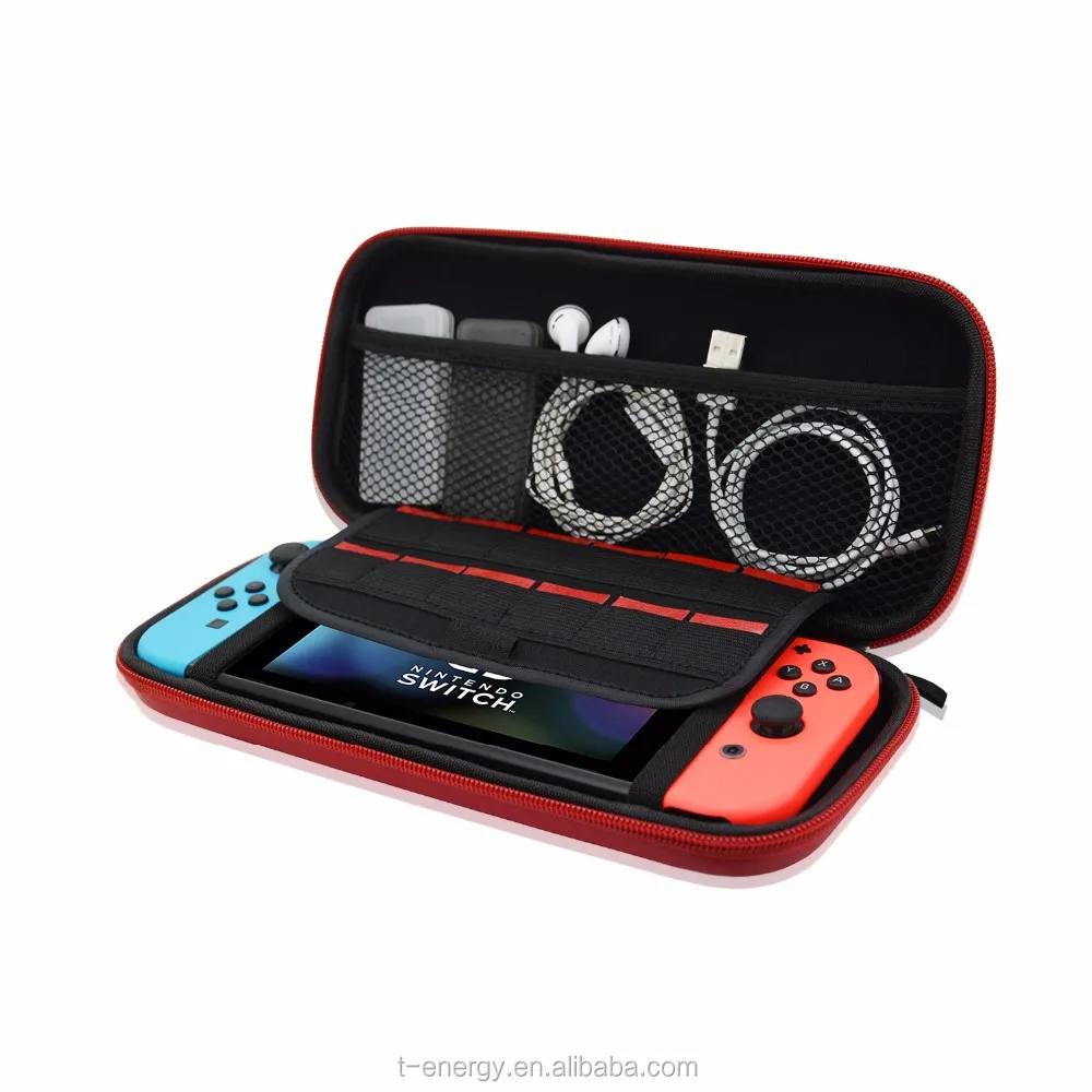 
Factory Price, Universal Protective Case for Nintendo Switch Leather Cover Case, Red 