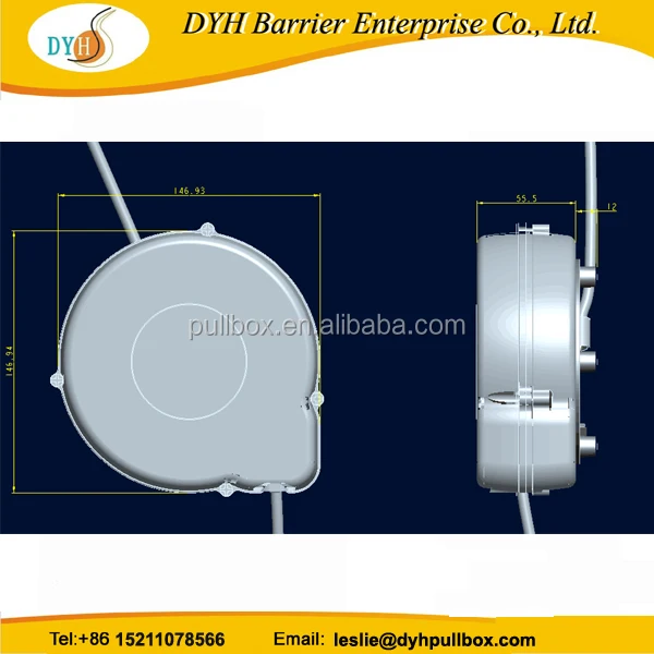 Extension Cord Plastic Retractable Cable Reel for Medical Equipment