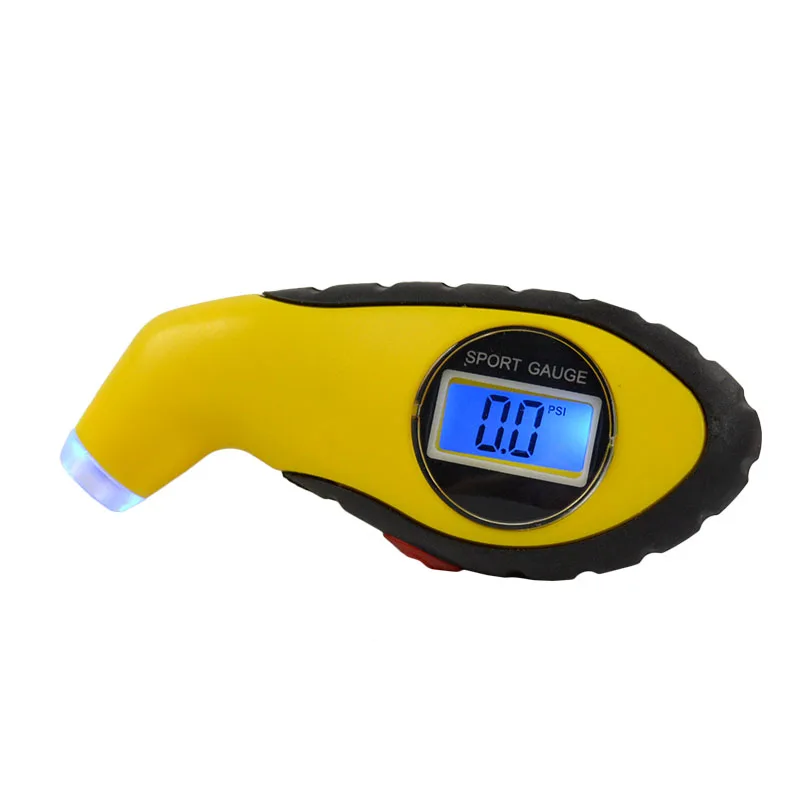 Custom Logo Car Tire Pressure Gauge LED Tire Pressure Counting Meter Electronic Digital LCD Vehicle Barometer