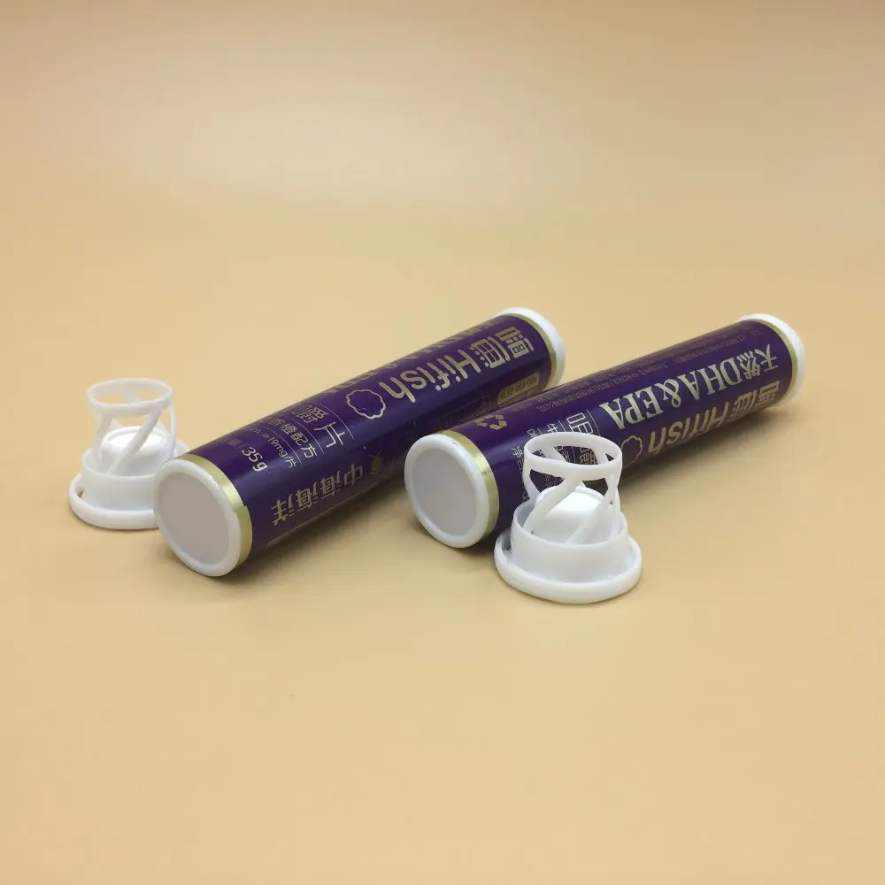 wholesale PP plastic 60ml pill tube for effervescent tablets packaging with custom logo
