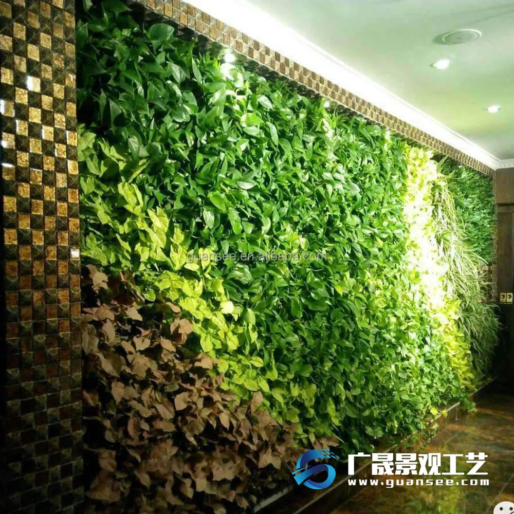 Plastic Evergreen High Quality Indoor Outdoor Decoration Artificial Plant Wall
