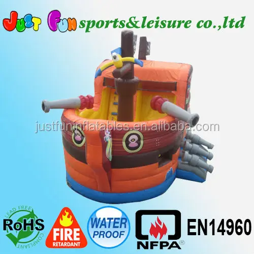 hot selling inflatable pirate boat combo kids funny