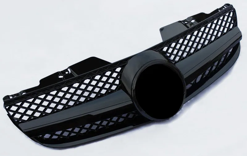 Replacement Front Bumper Grills For SL CLASS R230 Mesh Grille ABS Material 2007-2011 Racing Front Grille
