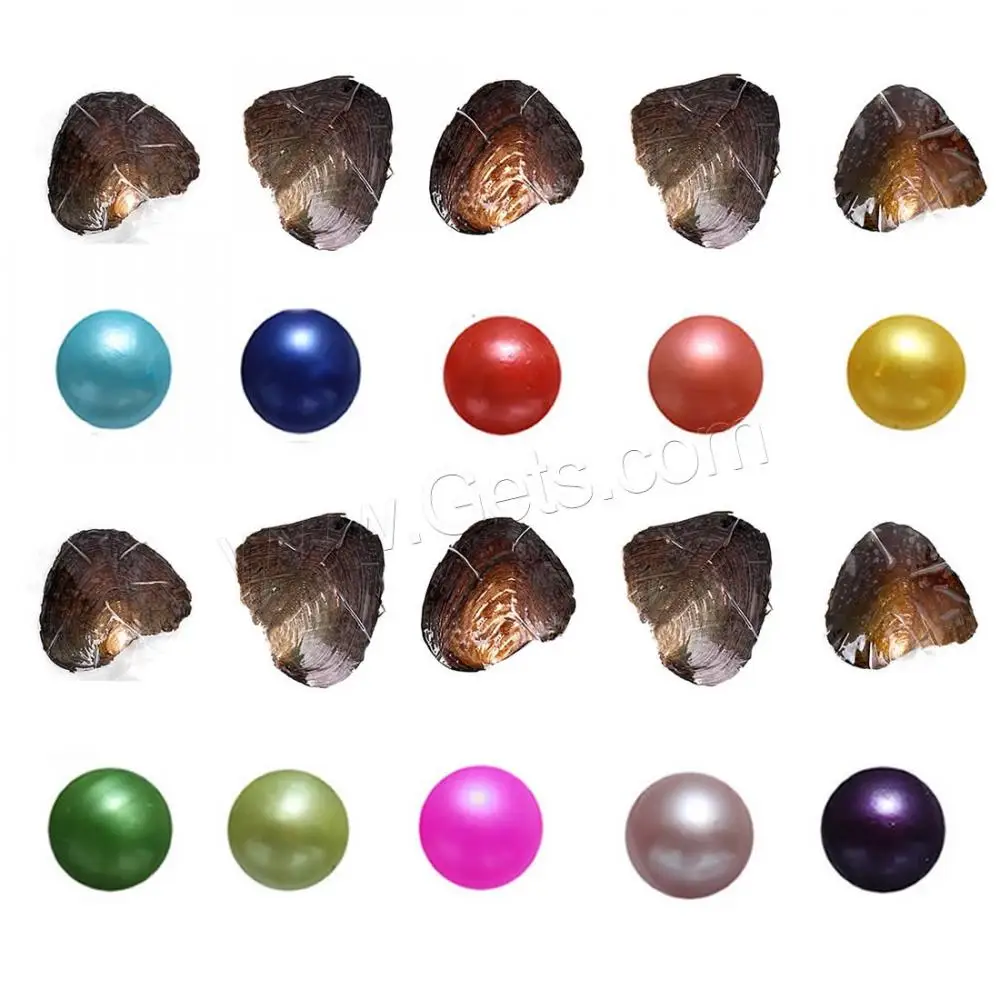 7-8mm wholesale the sea mussel is packed with round beads vacuum packed freshwater pearl oyster mussel
