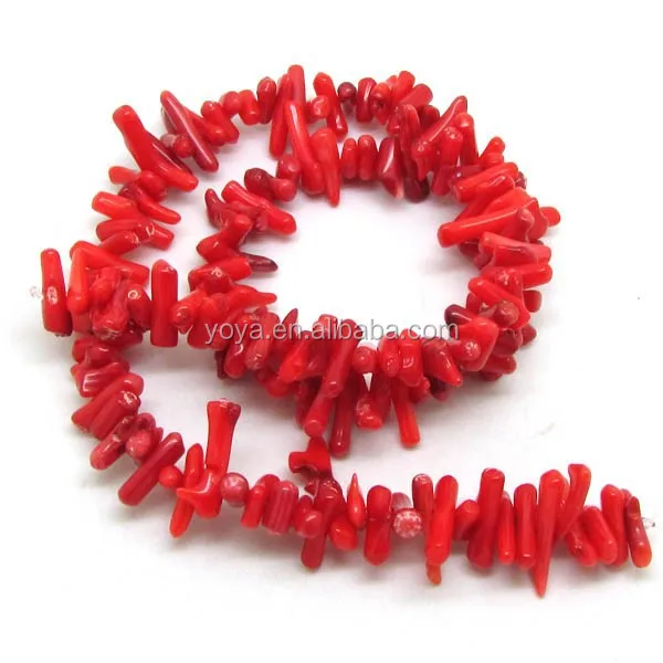 CB8057 Multicolor Bamboo coral small branch chips beads,coral twig beads