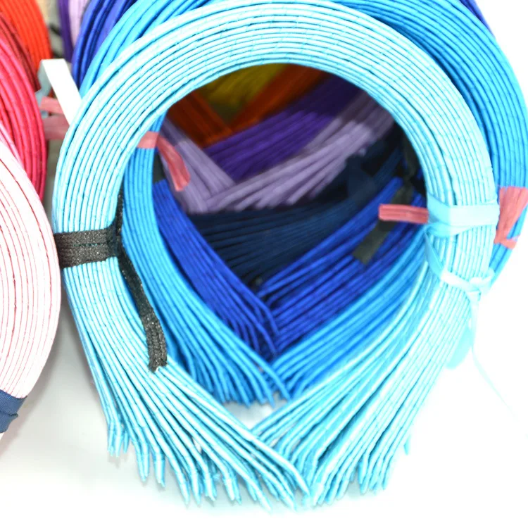 Good Quality 5mm Ribbon Fabric Wrapped Metal Hairband Hair Hoop for DIY Headwear Wholesale Girl Headband 100 pcs/lot 20 Colors