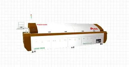 8 зоннов бессвинцовая печь пайки пропия с азотом и грячим воздухом----A8