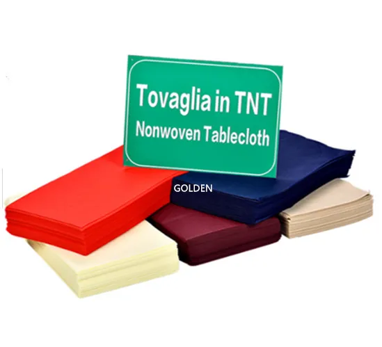 hotselling italy market restaurant printed disposable 1m x 1m pp nonwoven tablecloth custom wholesale