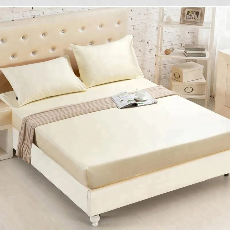 Elastic queen size 100% Cotton waterproof fitted sheet/mattress protector