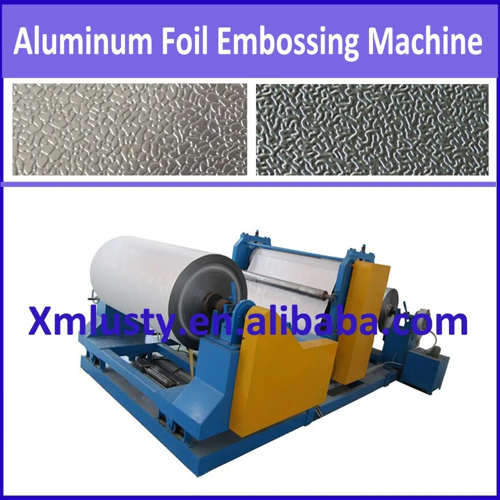 
Aluminum foil embossing machine for air duct alu.foil panels 