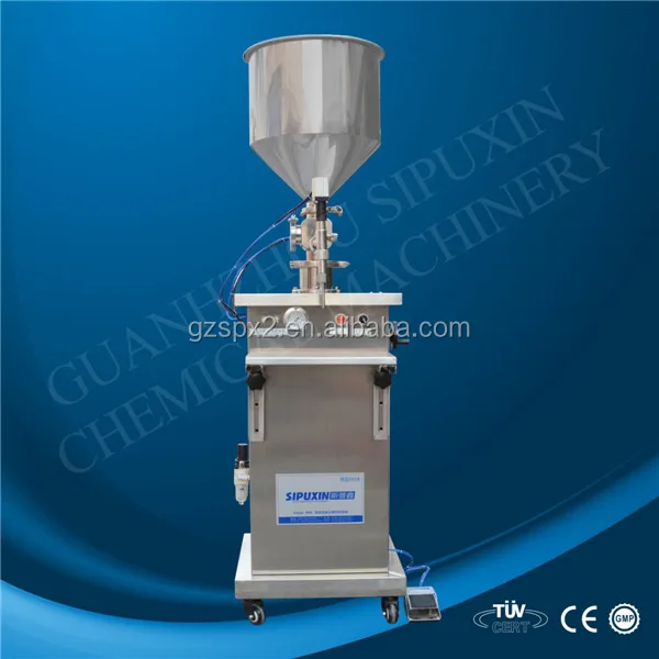 100-1000ml hair gel/ hair condition semi-automatic filling machine,volumetric piston filler