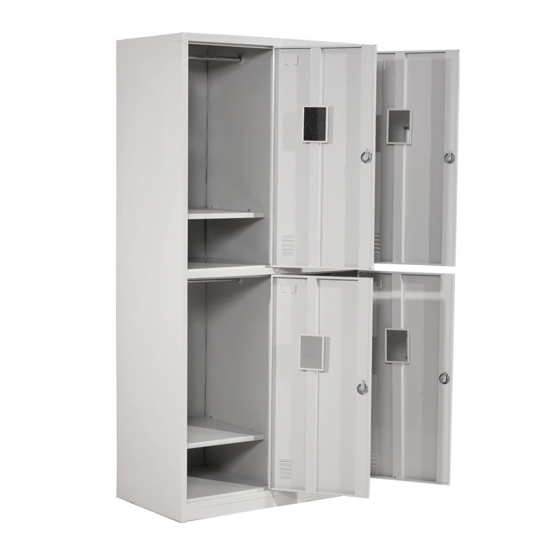 Home furniture colorful designs 4 door locker steel almirah godrej