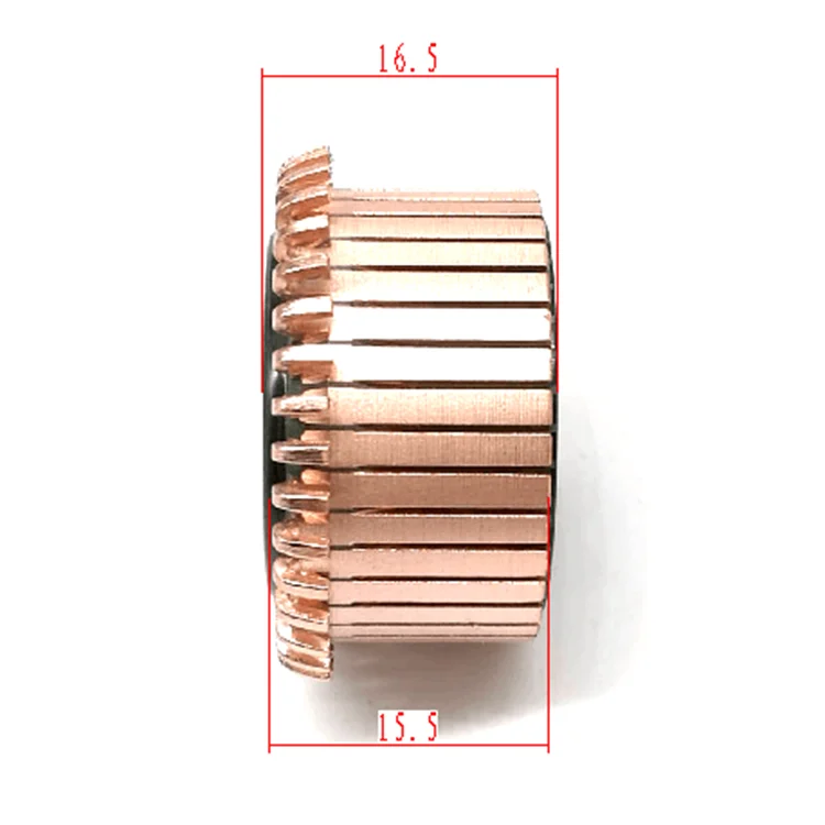 36 bars hook type commutator OD27.3*ID10*H16.5 power tools commutator