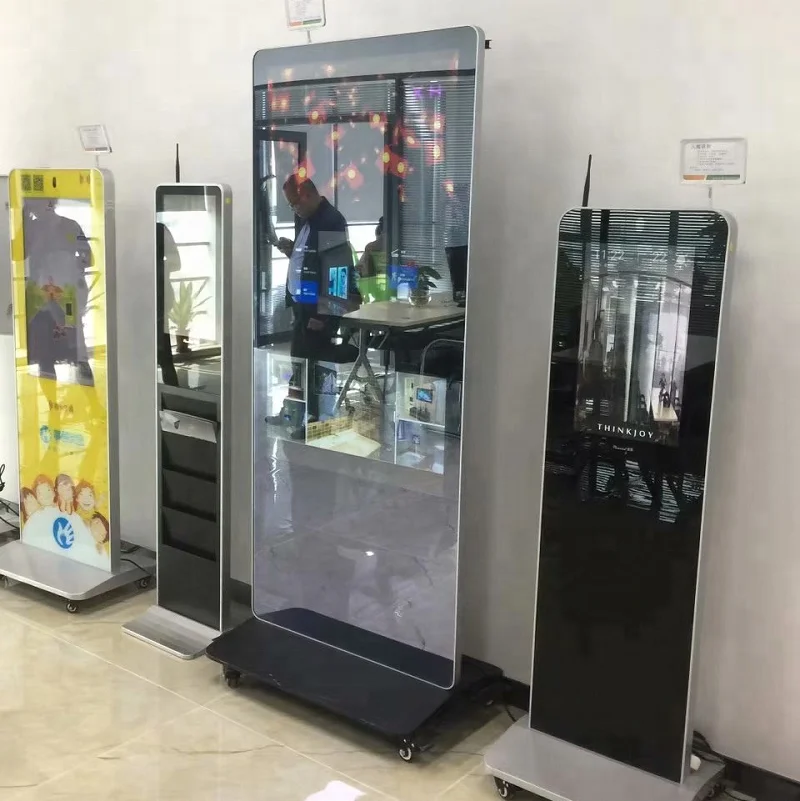 LCD factory made 55inch LCD network smart advertising machine  magic mirror display