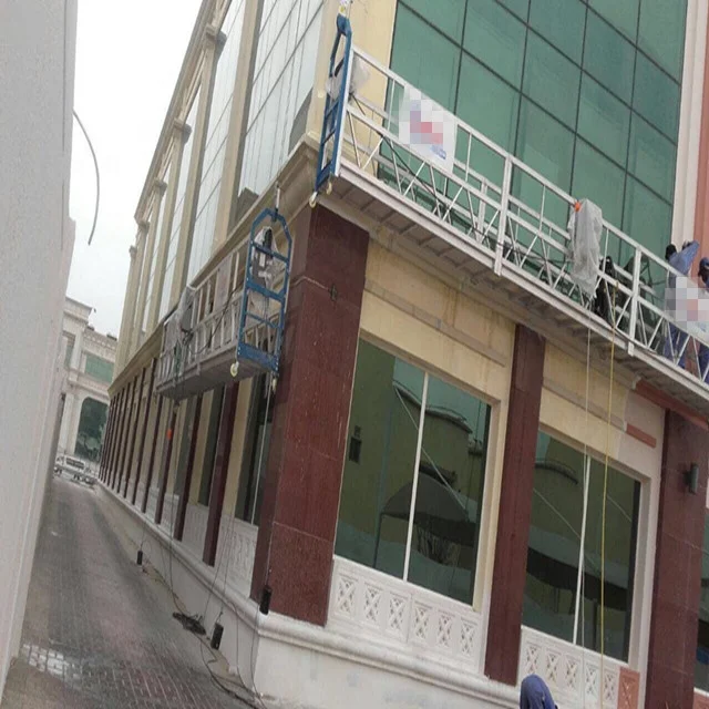 
high-rise building glass wall maintenance equipment of suspended platform 