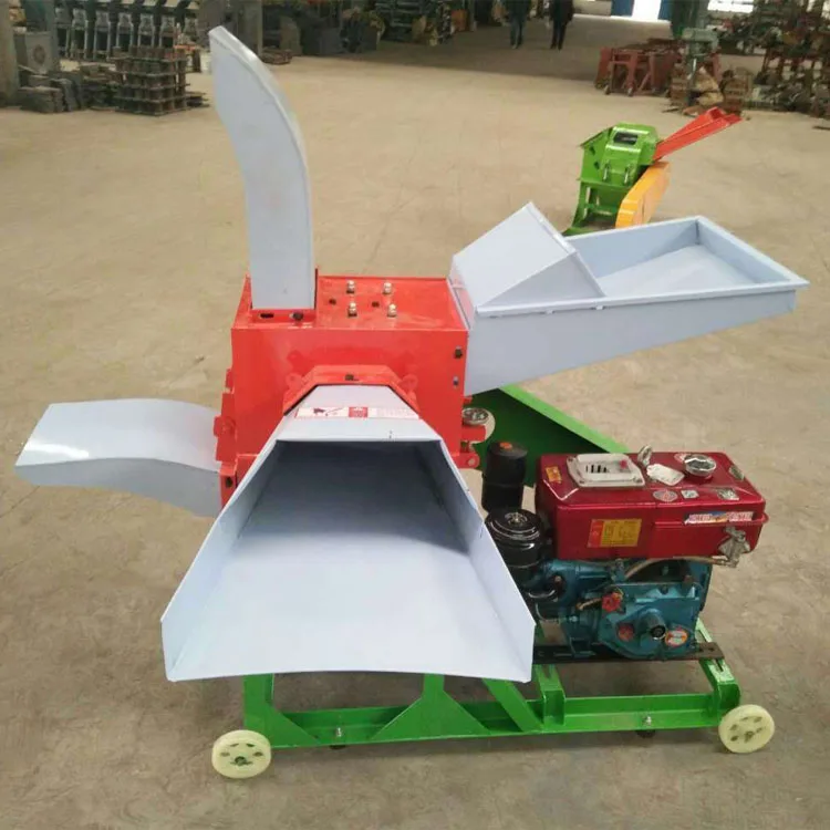 Weiwei 9ZF400 diesel engine grass chopper hammer mill chaff cutter grass crop cutter for sale