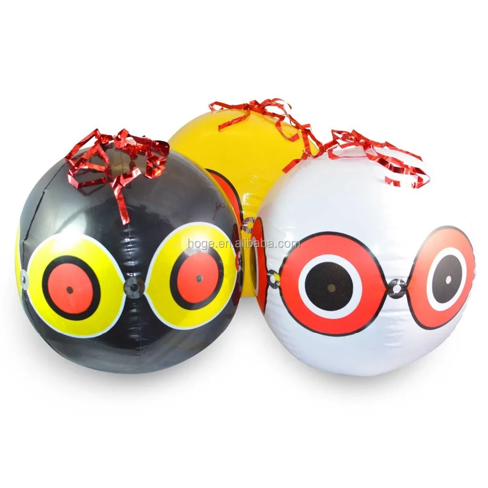 High Quality 40cm bird scare eye inflatable pvc balloon beach ball for scaring bird