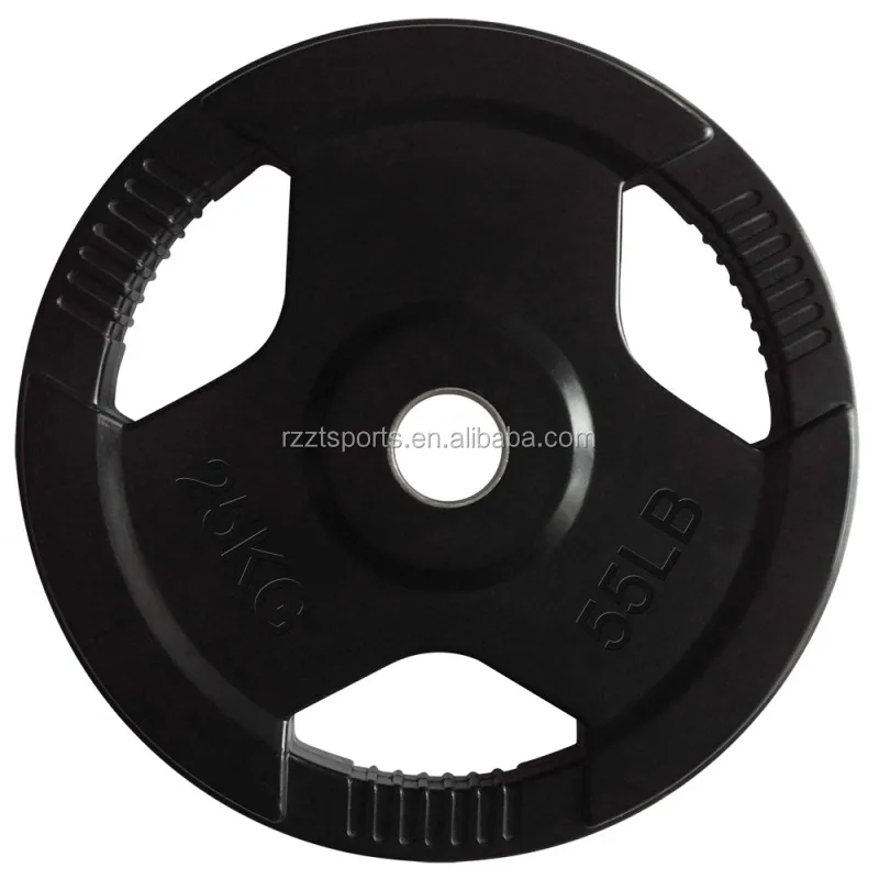 black rubber encased commerical EZ grip 20kg cast iron weights