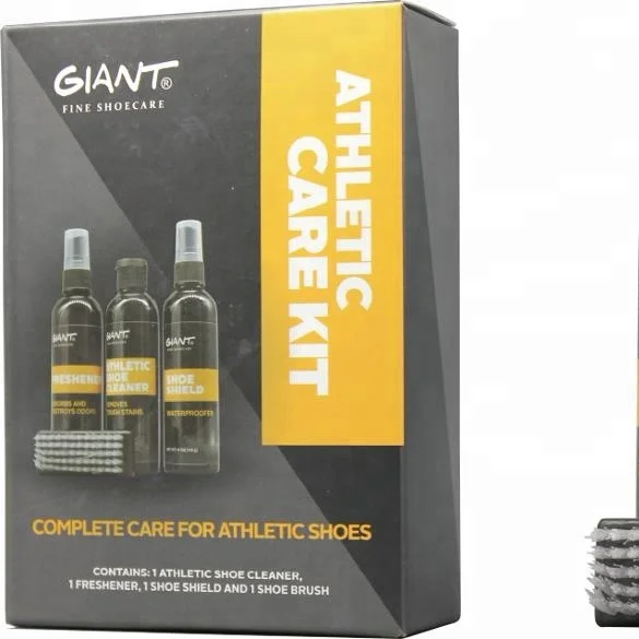 
2018 easy use athletic care care kit include shoe cleaner shoe shied brush sneaker cleaner 