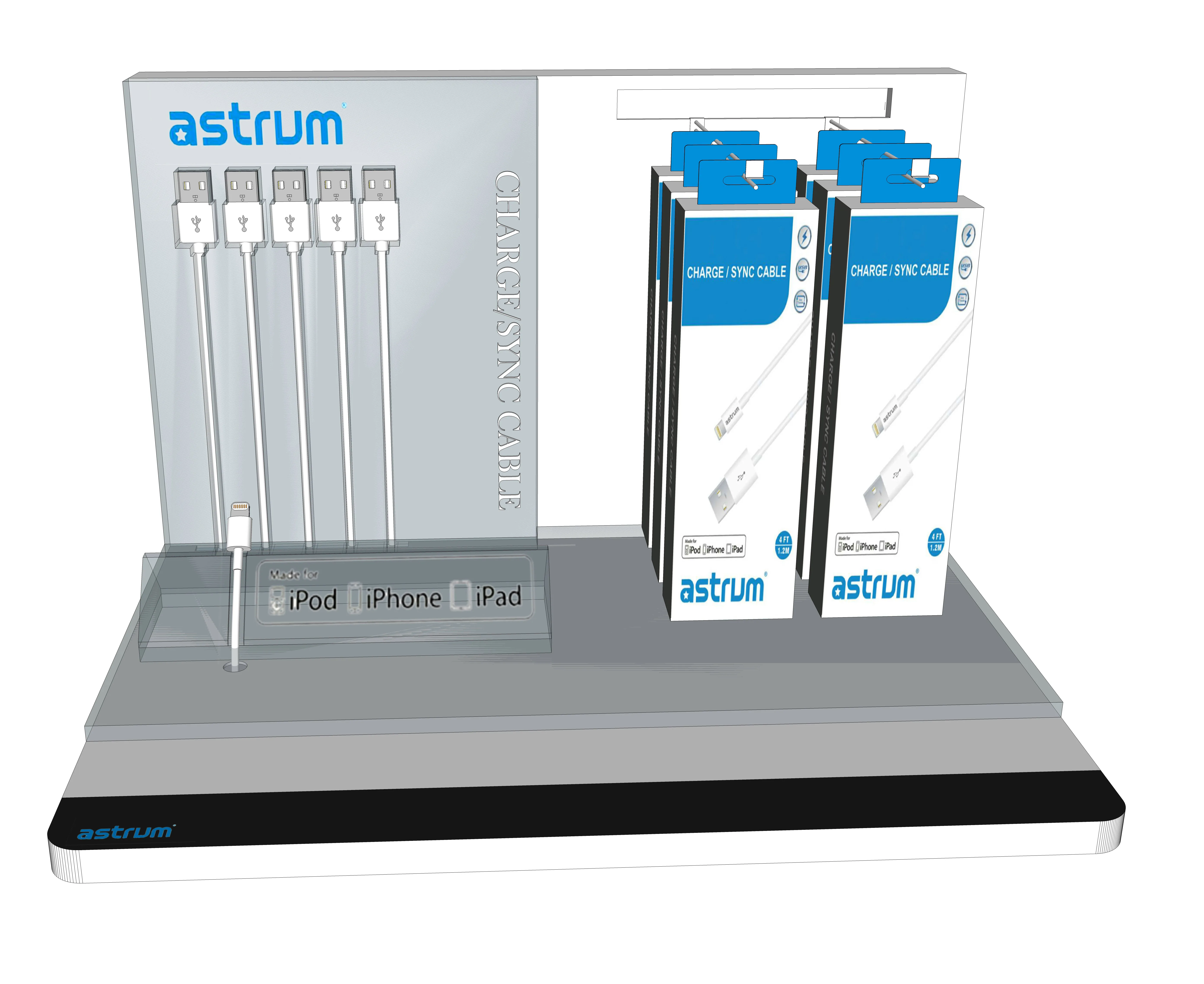 Good quality mobile phone flex cable acrylic display stand