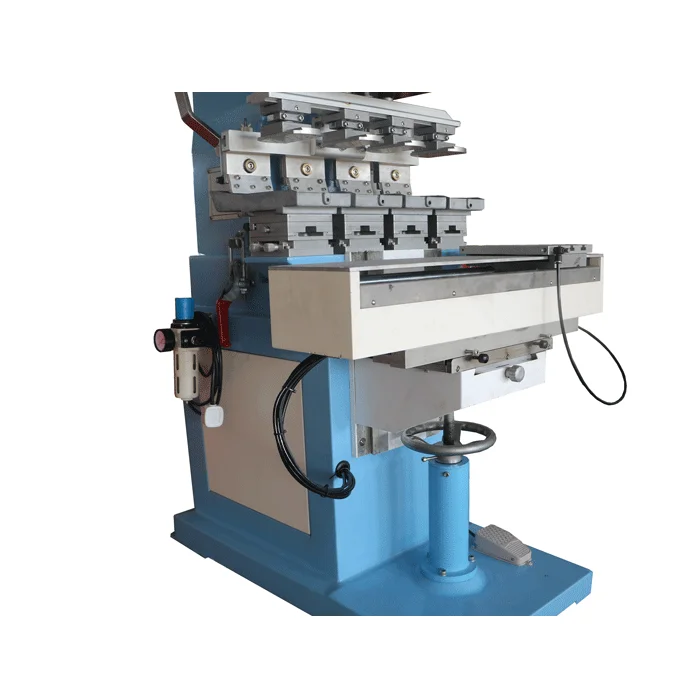 CE Approved Microcomputer Controlled Easy Operation Multifunctional 4-Color Pad Printer Shuttle Electric Semi-Automatic Used