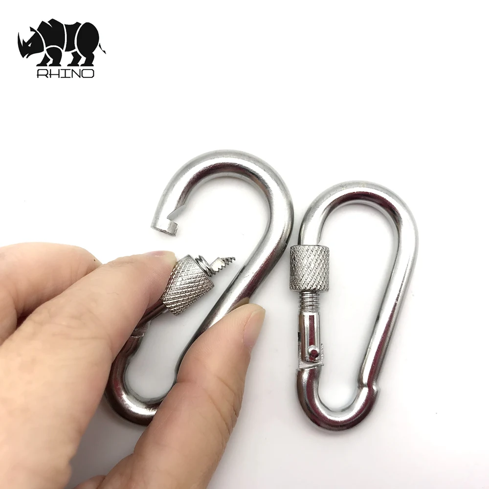 Steel Non Rust Spring Snap Key Chain Clip Hook with Screw Lock Key Ring Hook swivel snap hook