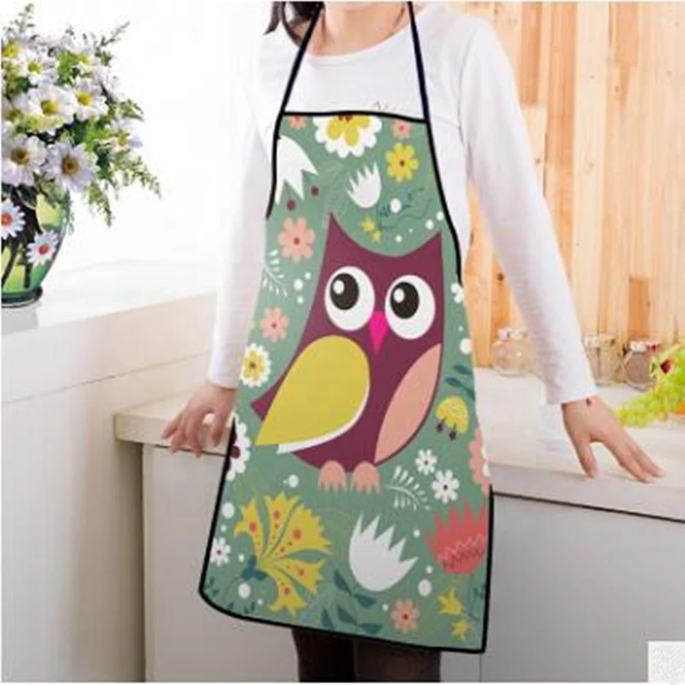 Customized Fox Design Printing Small Size Apron for Bibs Apron Made by Polyester Canvas Fabric with Low MOQ Required