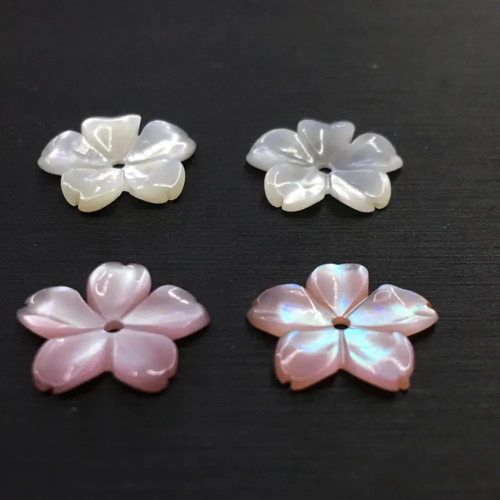 12mm Factory high quality different flower shape pearl sea shell jewelry
