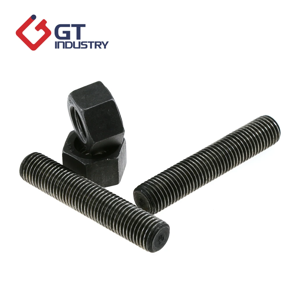 
High Pressure Service M33 1-1/2 grade 5.8 standard size stud bolt and nut 