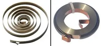 customized flat volute spiral power spring for hose reel pre-stressed spiral spring power spring for retractable belt barrier