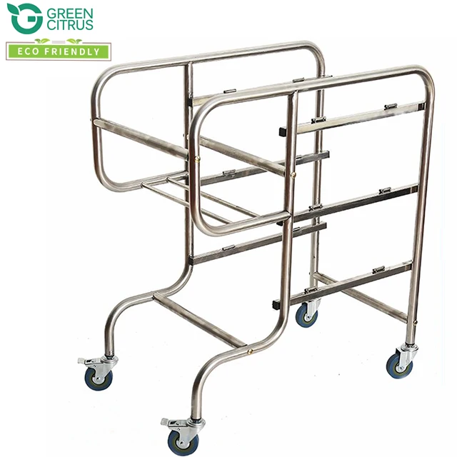Stainless Steel Dish Collecting Cart Collecting Trolley for catering