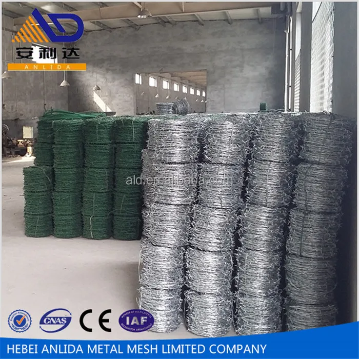 
2017 Cheap! Galvanized/Stainless Steel Double Twist Barbed wire fencing real factory (ISO) 