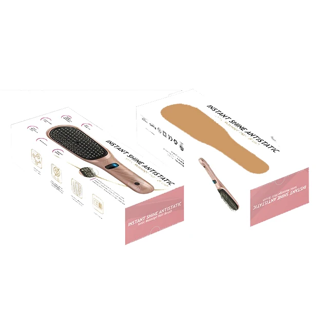 Cordless Rechargeable Vibration Massage Ionic Hair Brush