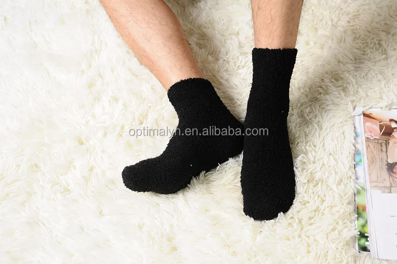 Fluffy bed mens fuzzy socks sleep socks indoor socks