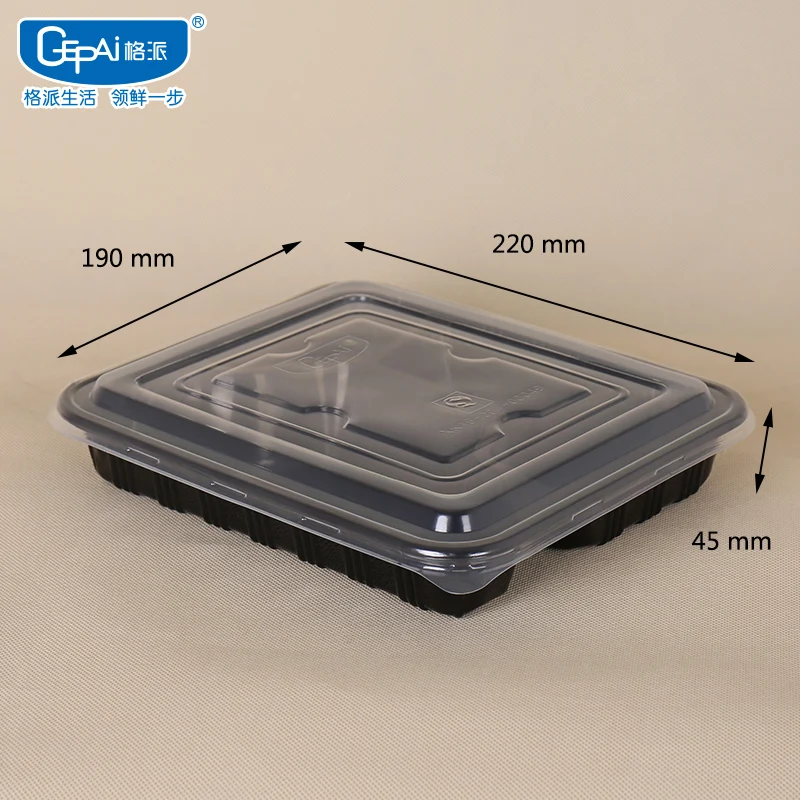 Eco-Friendly Disposable Microwave Degradable Plastic Food Containers 5kg Load Capacity for Hot Food Storage