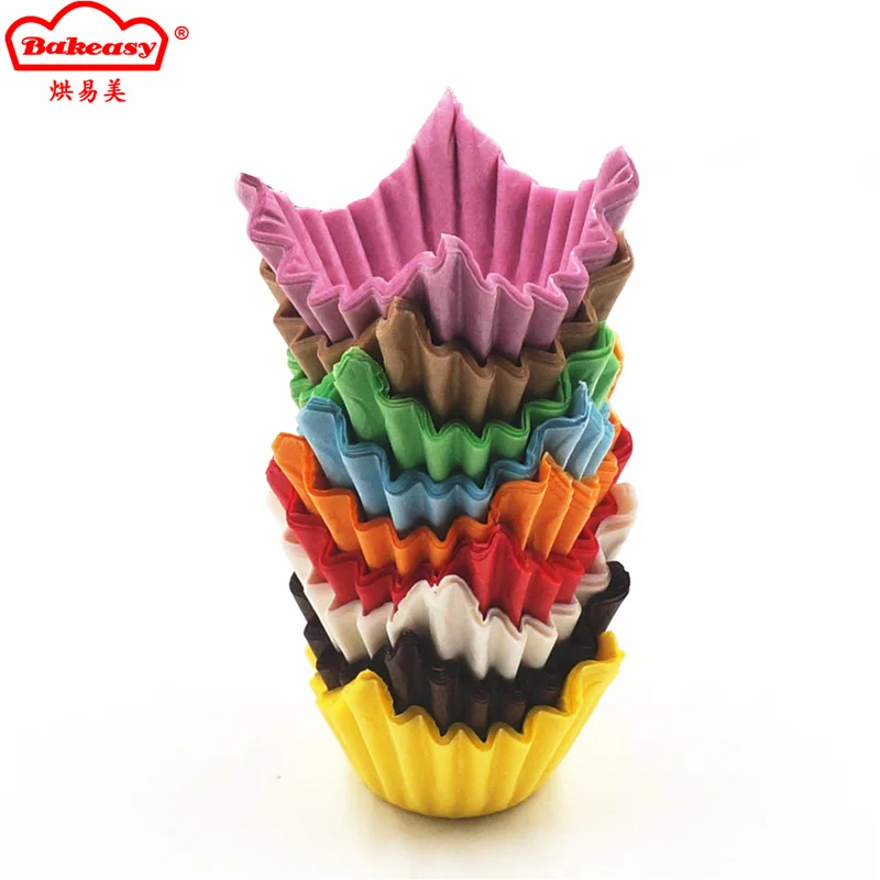 Цветные свадебные бумажная форма для кекса лайнер кухонный кекс чехол