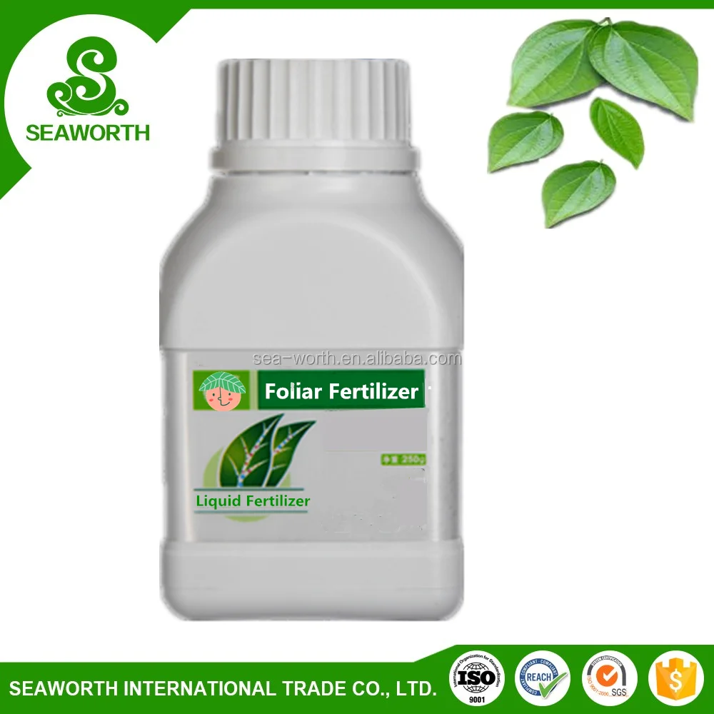 agricultural useful foliage spray with free amino acid