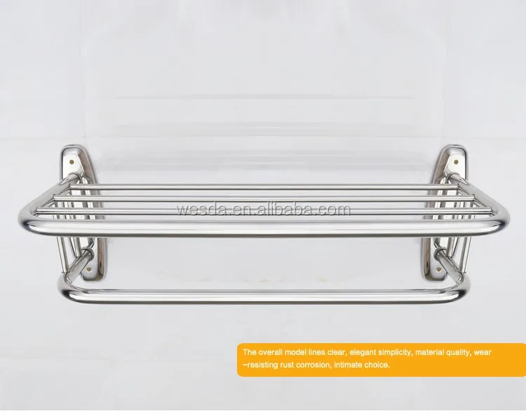 Wesda Высококачественная полка для банных полотенец из нержавеющей стали a002