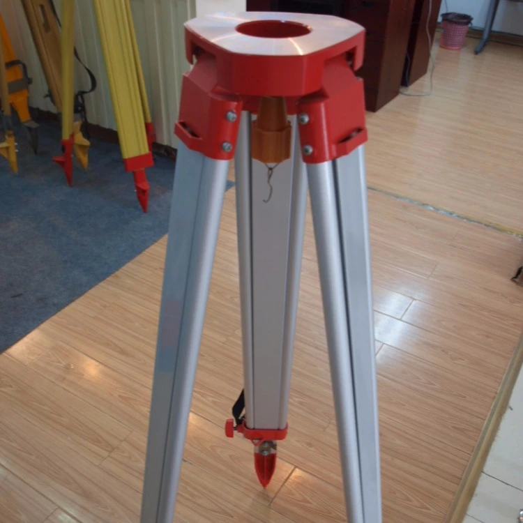 flat head aluminum theodolite tripod