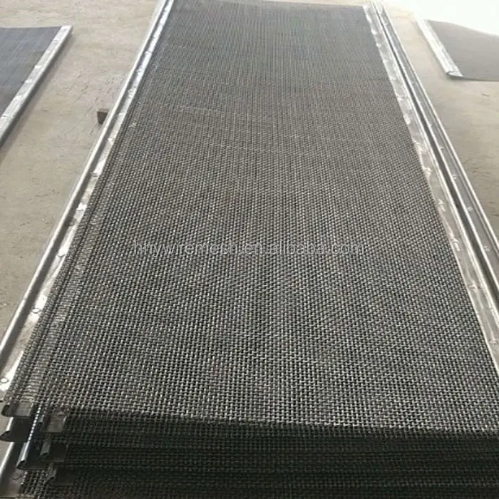 
45# high carbon steel woven screen vibration screen mesh stone crusher screen 