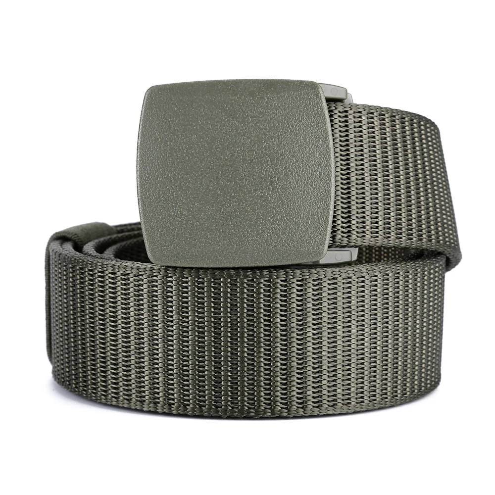 New Arrival Nylon Fabric Braided Nylon Belt with Plastic Buckle