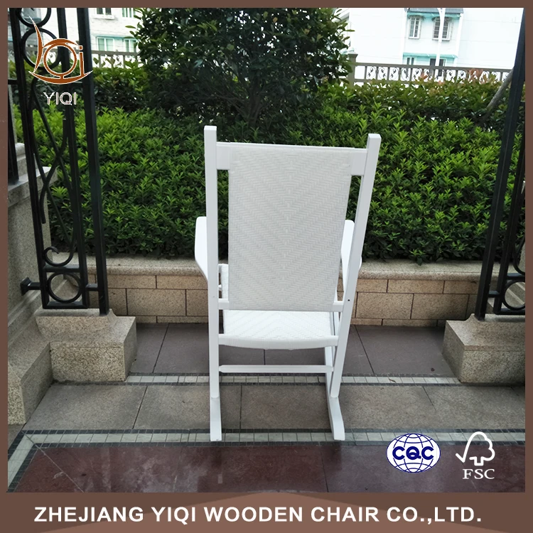
Knit Rattan Hardwood Rocking Chair 