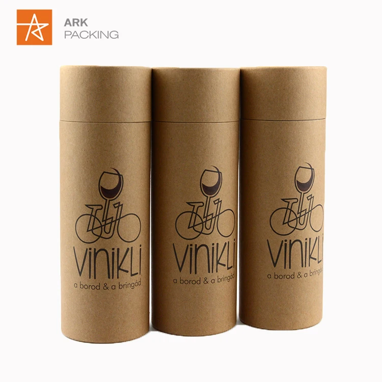 
Useful kraft paper can round tube gift box recycled kraft paper box 