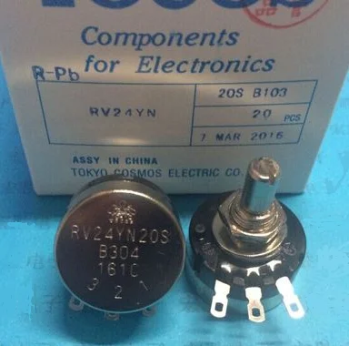 Carbon film single turn RV24YN20S B503 resistance 50K COSMOS TOKYO potentiometer