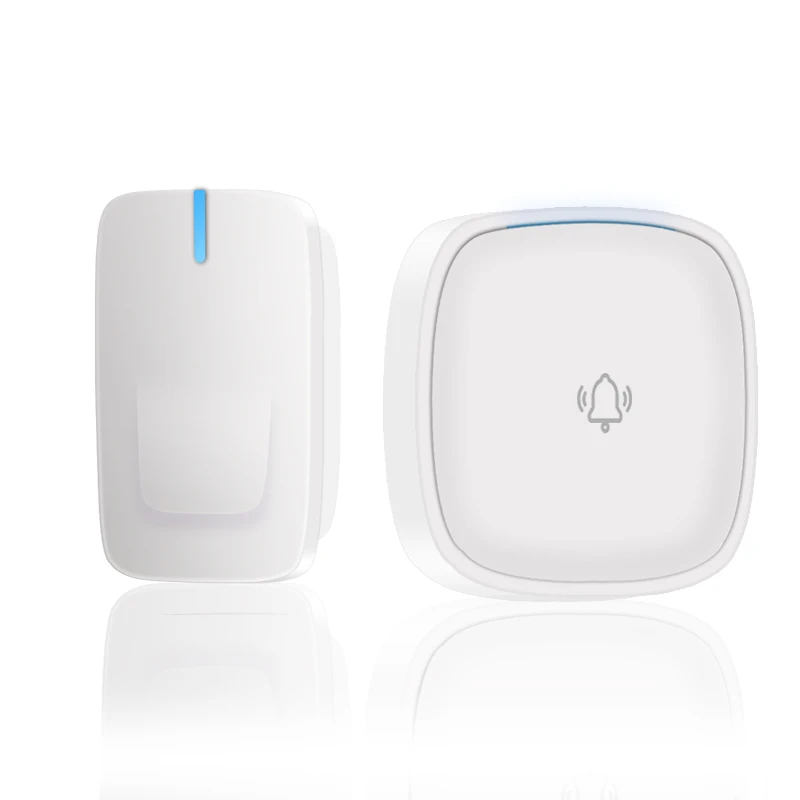 
2018 новые штуки/в упаковке, Бесплатная 220v питания дверной звонок 110v apartments отель дальняя Беспроводная без аккумулятора кольцо дверной Звонок 