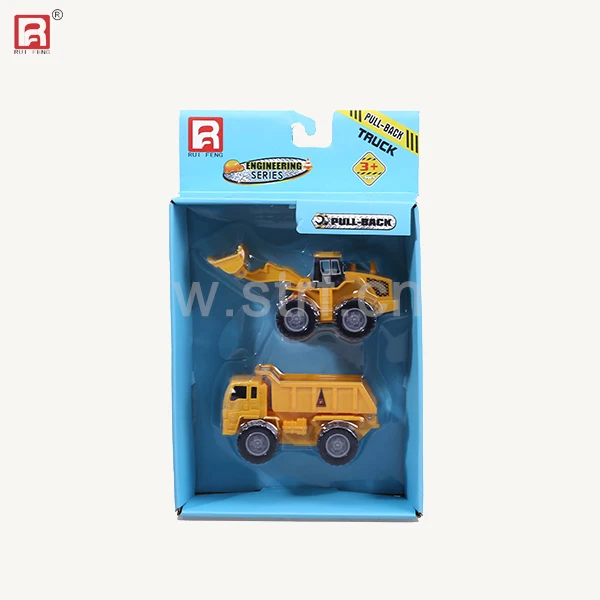 Hot Sale 2 In 1 Mini Construction Plastic Truck Toys